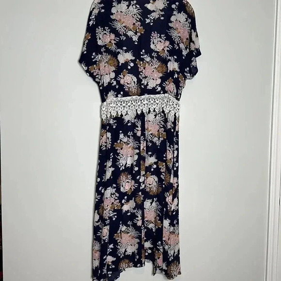 Melrose and Market Women Blue Kimono M - Picture 6 of 12